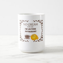COFFEE LOVER WHITE FUNNY, HOLD CREAM CERAMIC 15 OZ