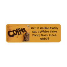 Coffee Lover's Address Label by RoseWrites