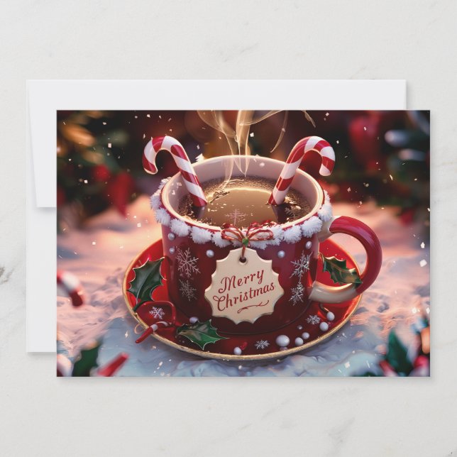 Coffee Lovers Christmas Card #17 (Front)