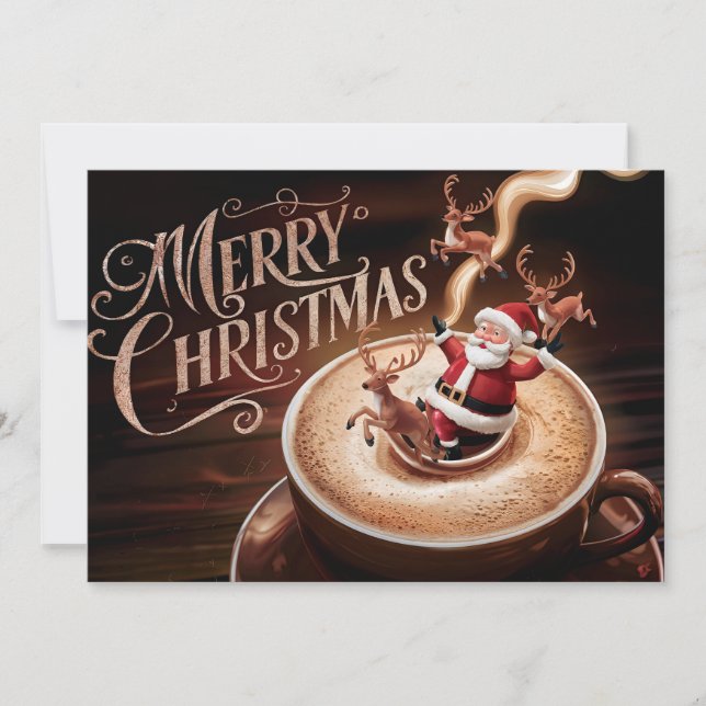 Coffee Lovers Christmas Card #2 (Front)