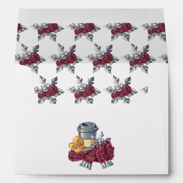 Coffee Lover's Christmas Cheer Envelope (Back (Bottom))