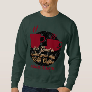 COFFEE LOVERS CUSTOMIZE PERSONALIZED NAME SWEATSHIRT