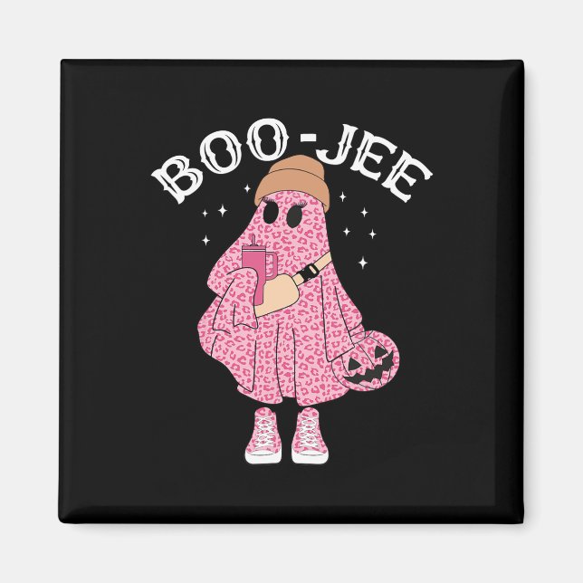 Coffee Lovers Cute Ghost Halloween Costume Boujee  Magnet (Front)