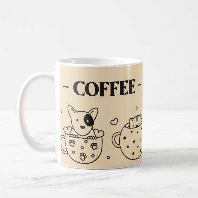 Coffee Lovers Cute  Mug (Left)