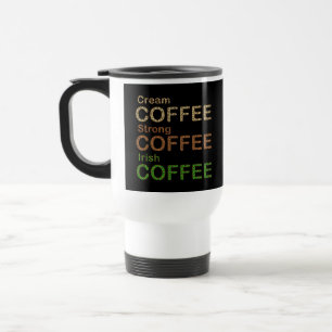 Coffee Lovers Drinkers, Irish Coffee, Leopard Travel Mug