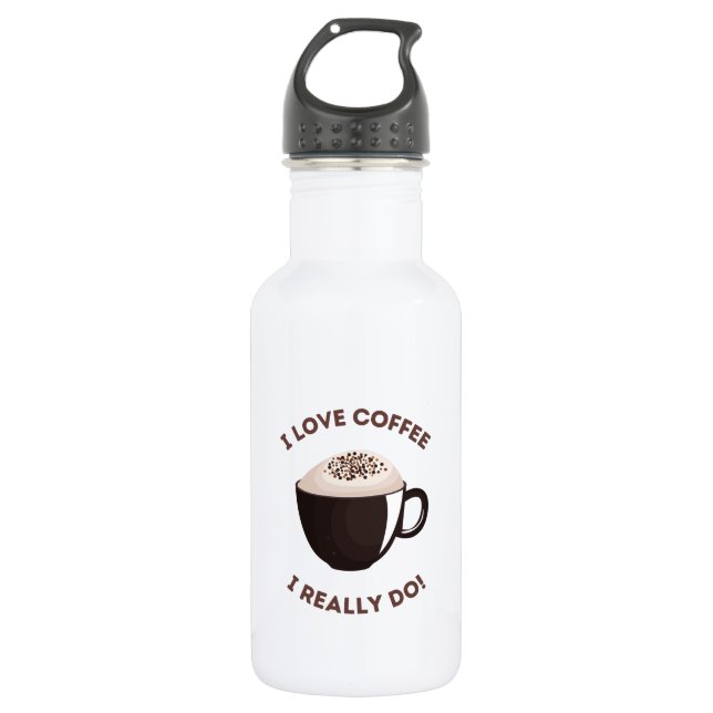 Coffee Lovers Every Day  532 Ml Water Bottle (Front)