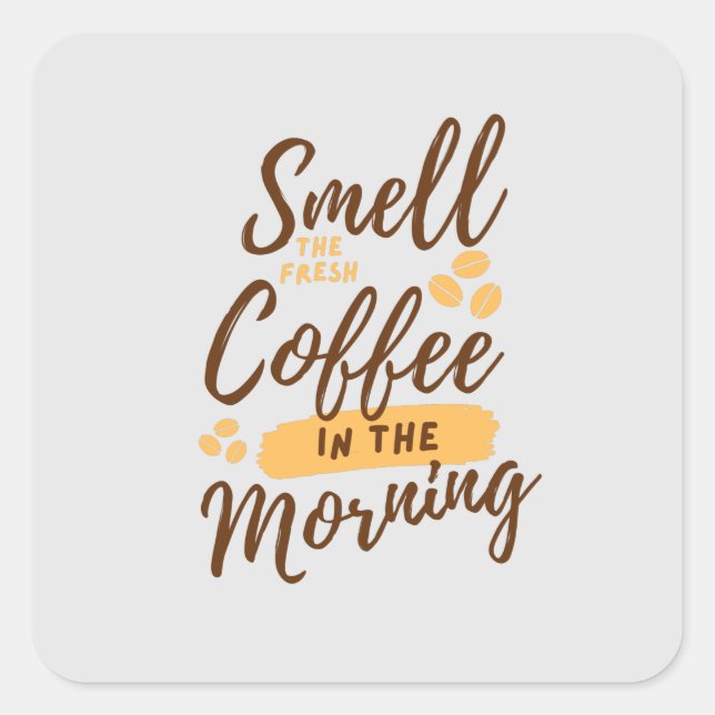 Coffee Lovers Every Day     Square Sticker (Front)
