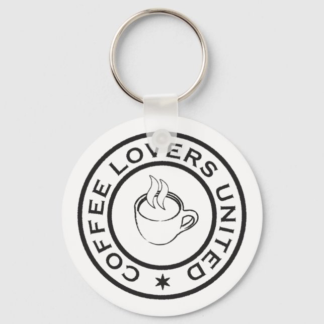 Coffee Lovers Key Ring (Front)