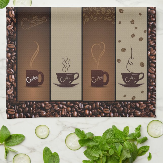 Coffee Lovers Kitchen Towel (Folded)