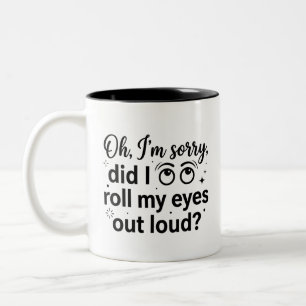 Coffee Lovers Loud Roll Mug 11oz Two-Tone