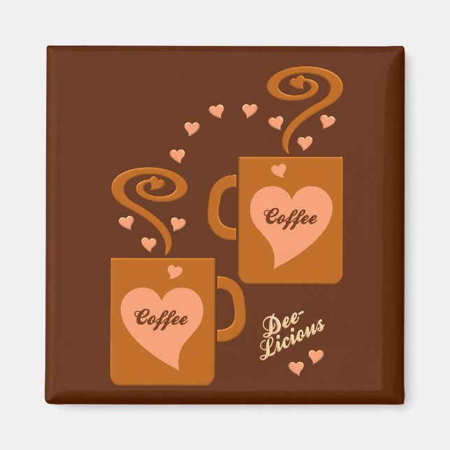 Coffee Lovers magnet, customise Magnet (Front)
