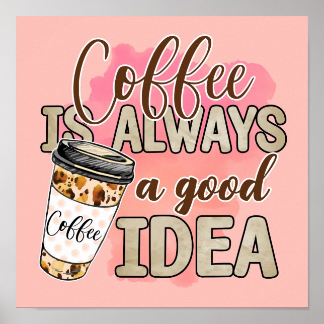 Coffee Lovers Mantra Poster (Front)