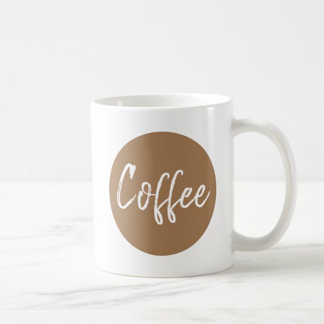 Coffee lovers modern stylish typography coffee mug (Right)