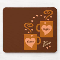 Coffee Lovers mousepad, customise