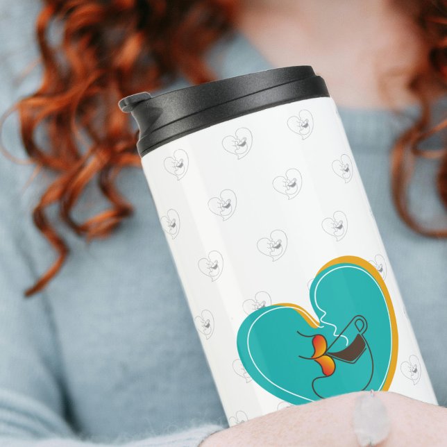 Coffee LoverS muackS-Editable Text Thermal Tumbler (Enjoy your coffee anywhere!)