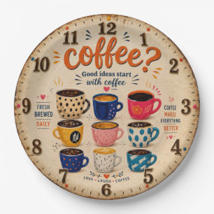 Coffee Lovers  Paper Plate
