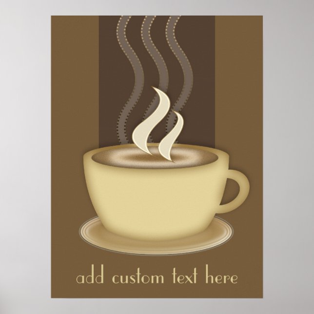Coffee Lovers Personalised Poster (Front)