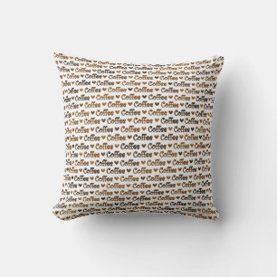 Coffee Lovers Throw Pillow