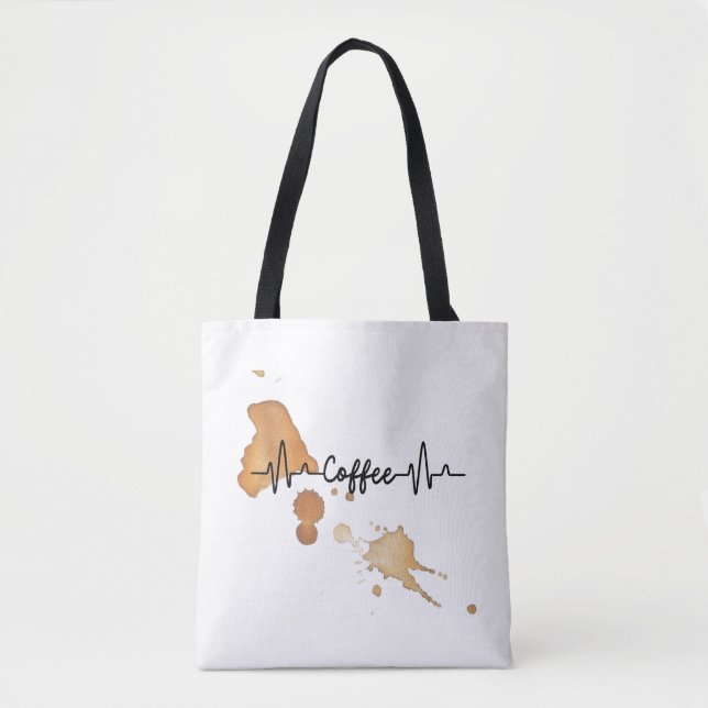 coffee lovers tote bags (Front)