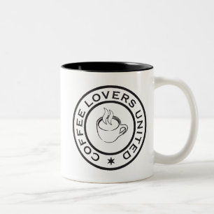 Coffee Lovers Two-Tone Coffee Mug