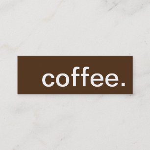 coffee. loyalty punch card