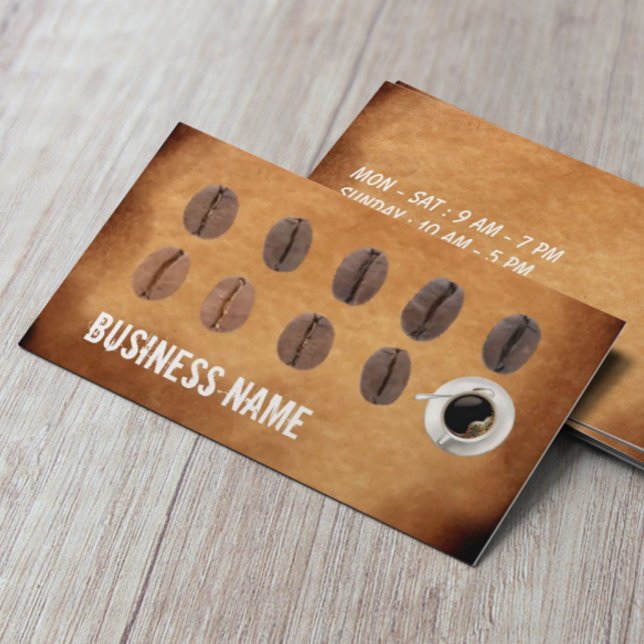 Coffee Loyalty Punch Card Vintage Old Paper (Creator Uploaded)