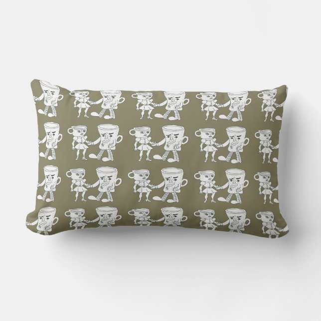 Coffee Lumbar Pillow (Front)