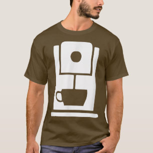 Coffee Machine Cafe Worker Uniform T-Shirt