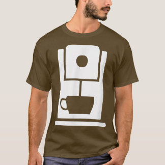 Coffee Machine Cafe Worker Uniform  T-Shirt