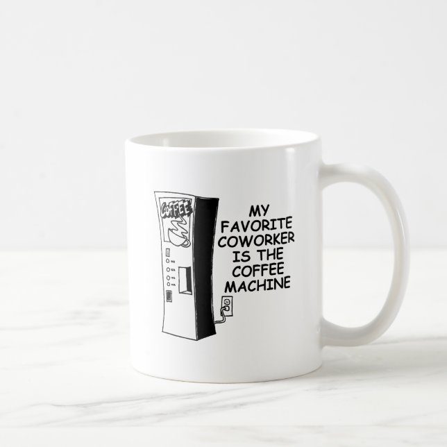 Coffee Machine Co-worker Funny Mug (Right)