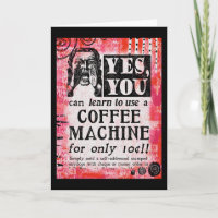 Coffee Machine - Funny Vintage Ad