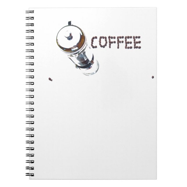 Coffee MagicEnjoy, 'first thing in the morning', ' Spiral Notebook (Front)