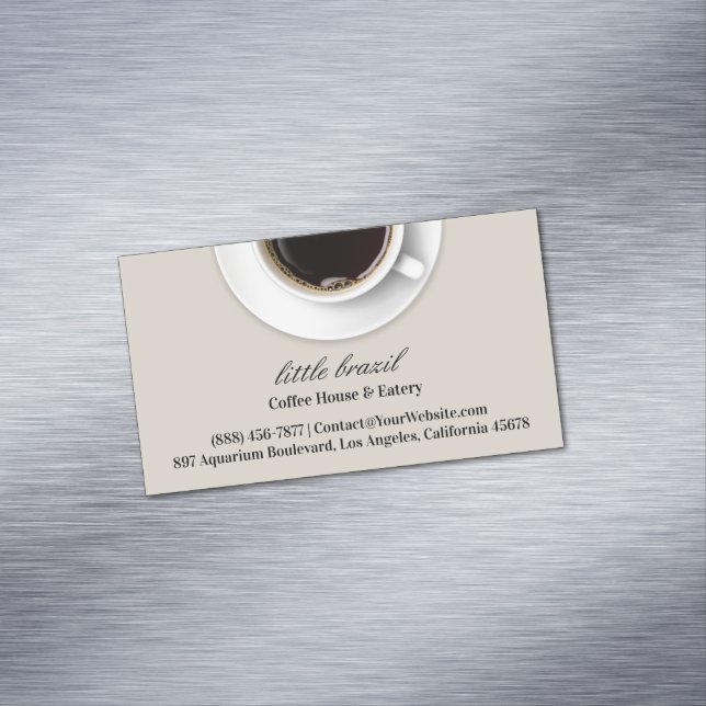 Coffee Magnetic Business Card (In Situ)