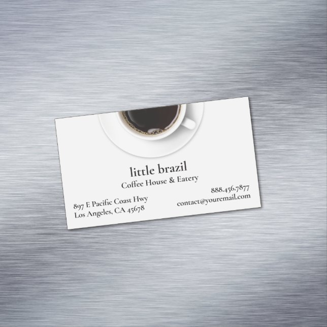 Coffee Magnetic Business Card (In Situ)