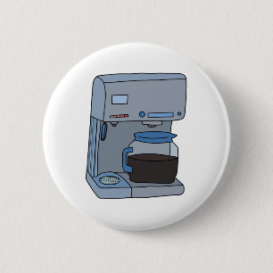 Coffee Maker 6 Cm Round Badge