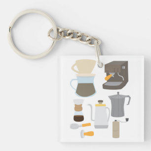 Coffee Maker Tools Key Ring