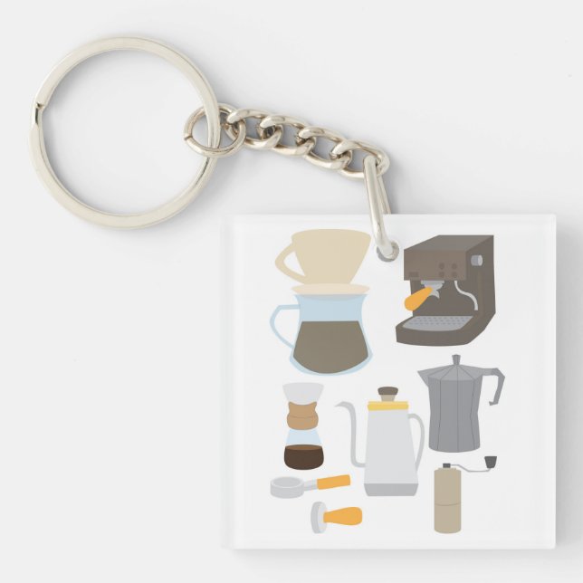 Coffee Maker Tools Key Ring (Front)
