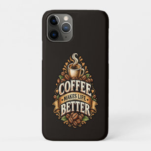 Coffee Makes Life Better – Coffee Lover Vintage Case-Mate iPhone Case