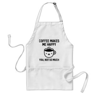 Coffee Makes Me Happy Standard Apron