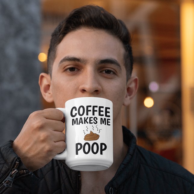 COFFEE MAKES ME POOP dad MUGS (Creator Uploaded)