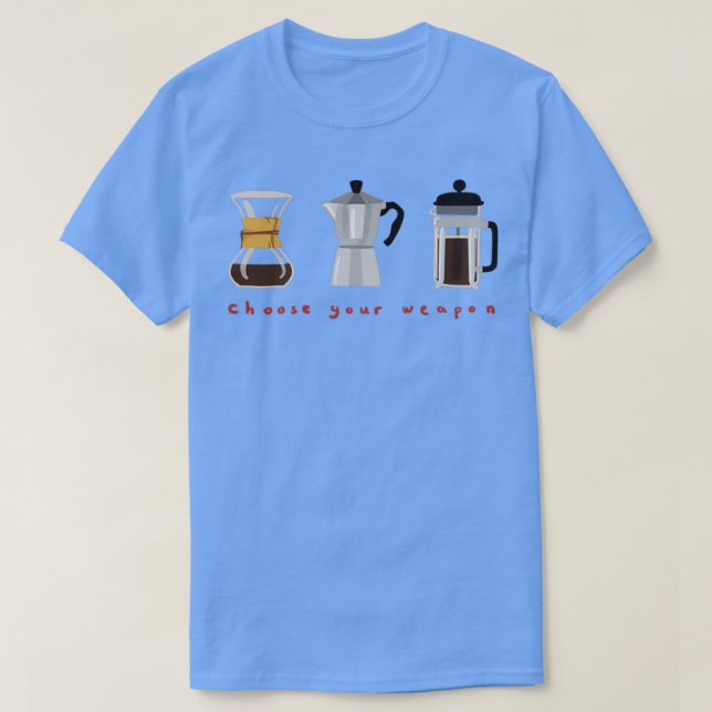 Coffee Making Gear T-Shirt (Design Front)