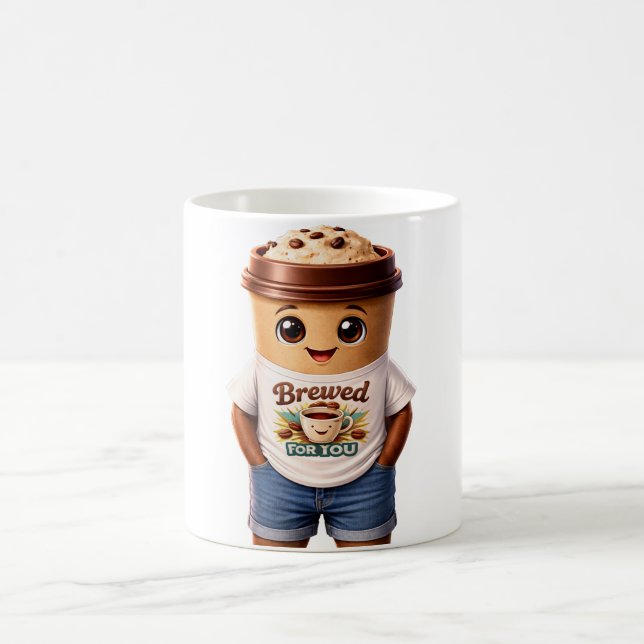 Coffee Man – Fun Design for True Caffeine Kings Mug (Center)