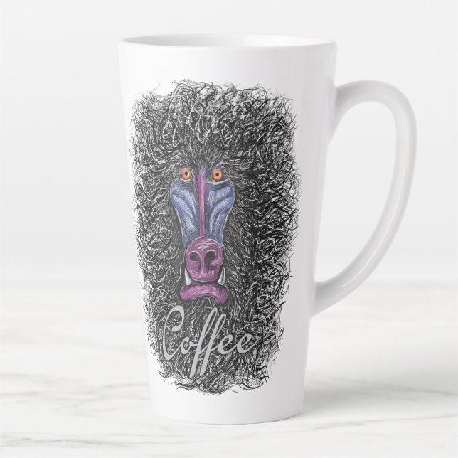 Coffee Mandrill Latte Mug (Right)