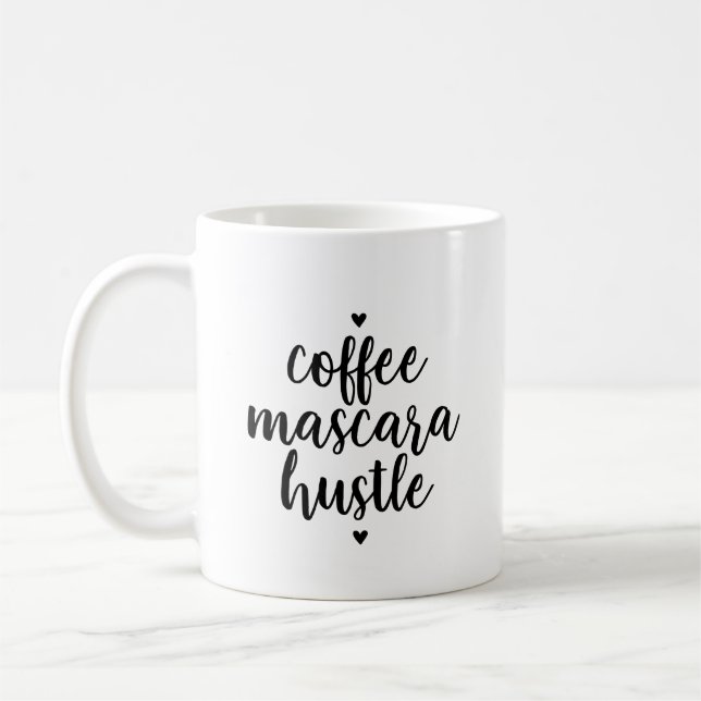 Coffee Mascara Hustle Mug (Left)