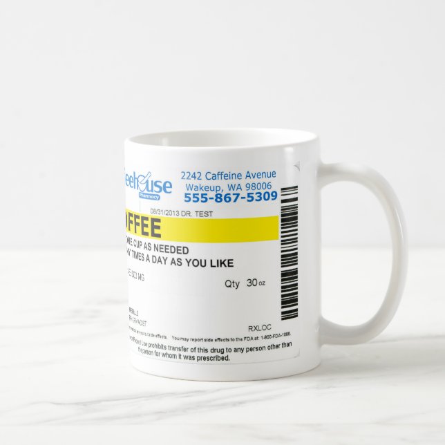 Coffee Meds Mug (Right)