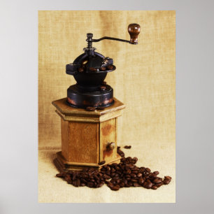 coffee mill poster
