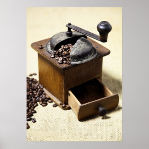 coffee mill poster