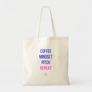 Coffee Mindset Pitch Repeat Tote Bag