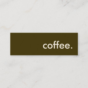 coffee. mini business card