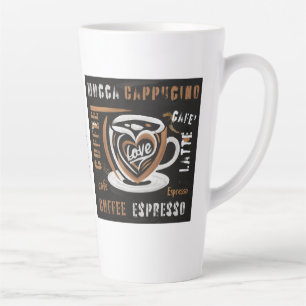 Coffee Mocca Cappucino Esspreso Cafe'Latte Latte Mug